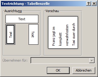 Word Tabellentext Vertikal Ausrichten