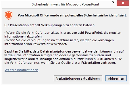 Powerpoint Excel Daten Verknupfen Und Aktualisieren