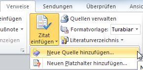 Word Allgemeine Tipps Zitate Und Literaturverzeichnis